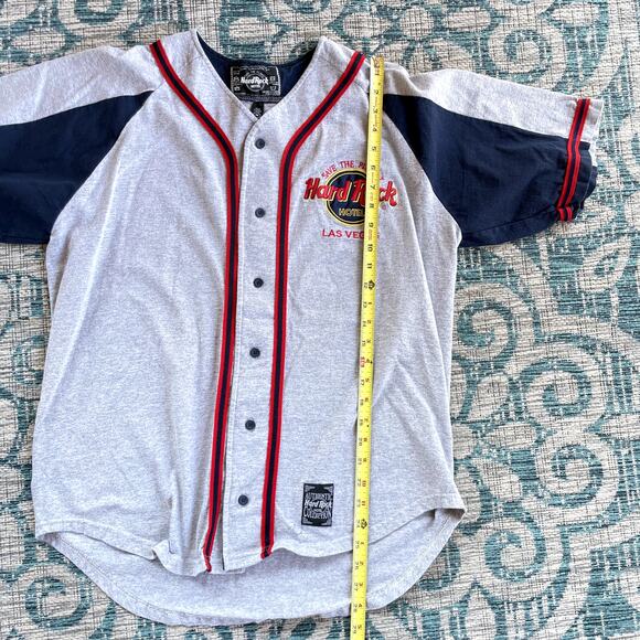 Hard Rock Hotel Las Vegas Baseball Jersey T-Shirt Gray - Size M - Picture 5 of 7